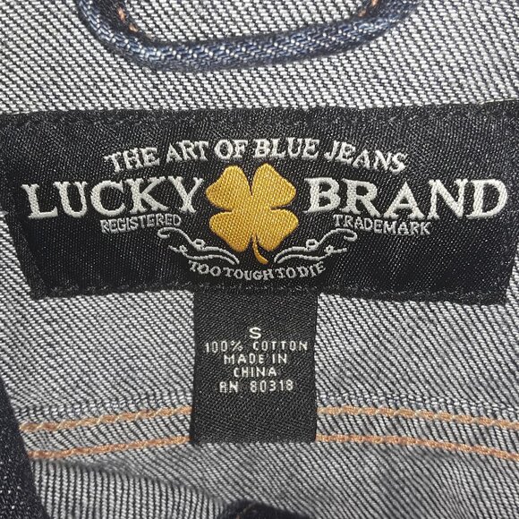 Ladies Lucky Brand, Small 2 side pockets,2 front pockets, button up short jacket - Picture 4 of 4